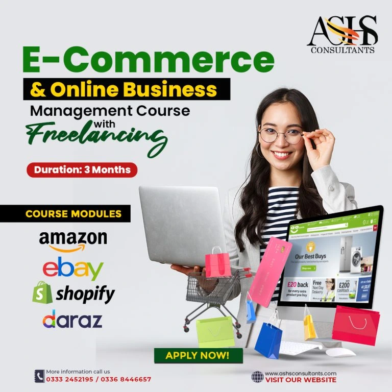 E-Commerce and Online Business Management Course with Freelancing