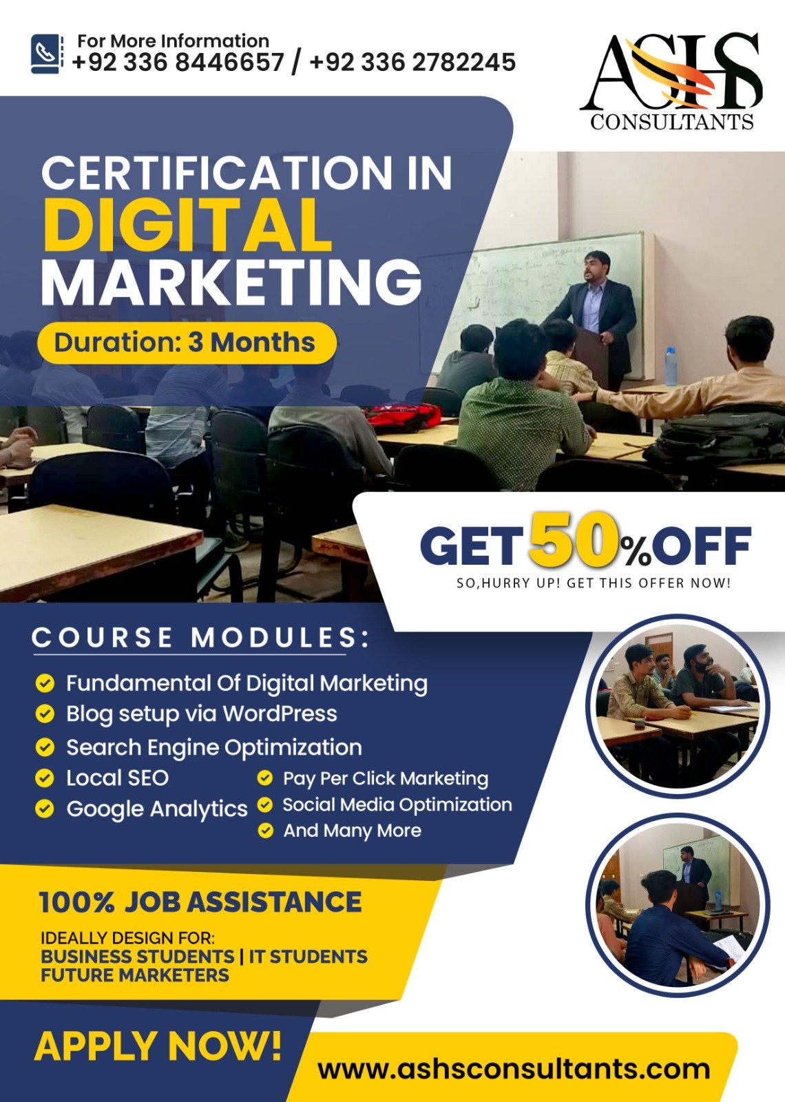 digital marketing course in karachi shahrah-e-faisal