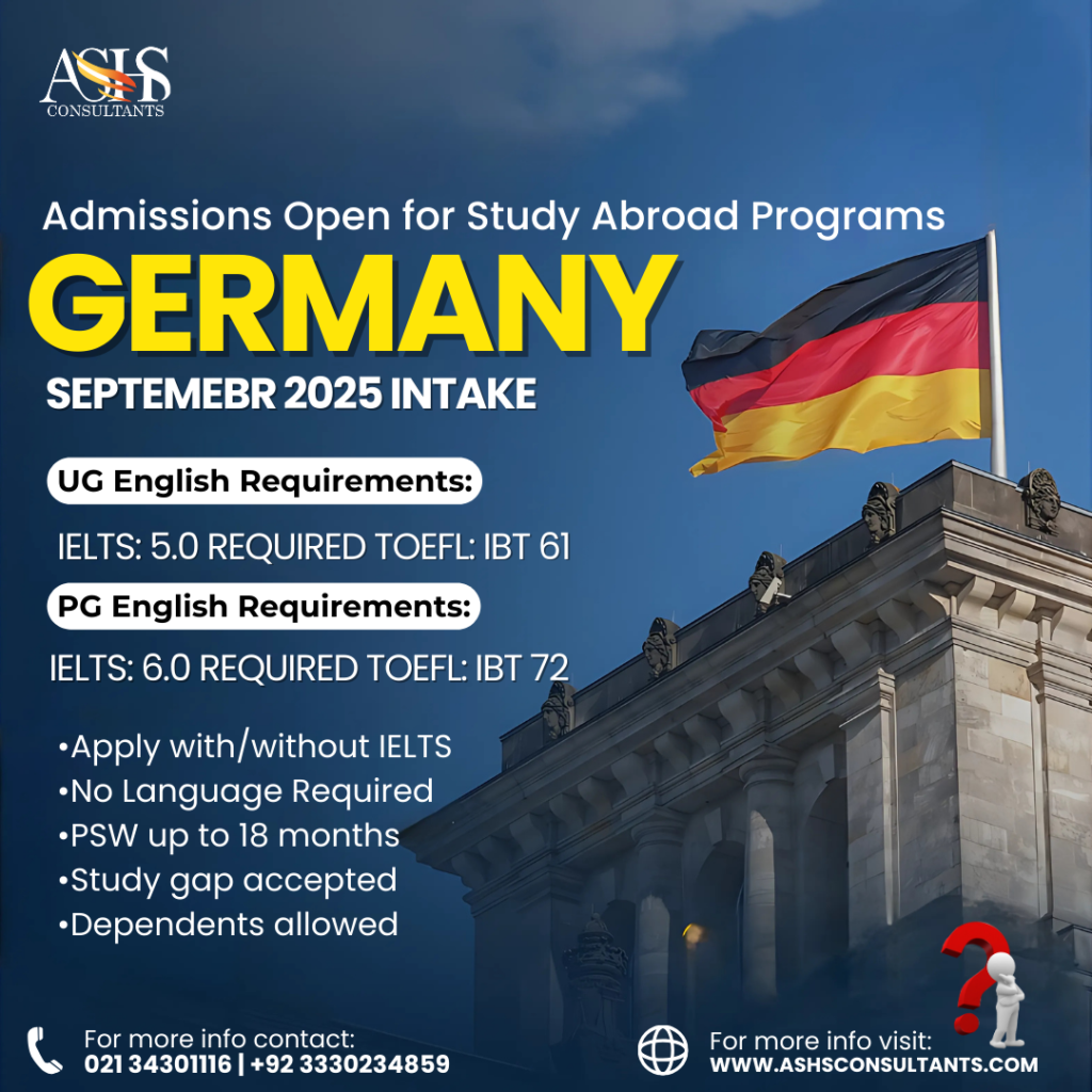 Study in Germany from Pakistan