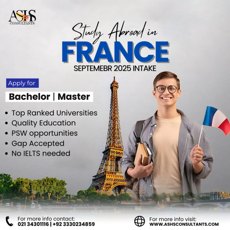 Study in France for Pakistani Students