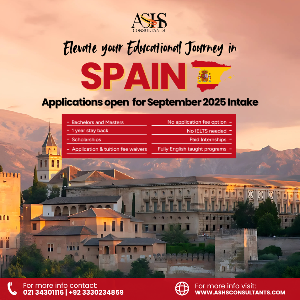 Study in Spain for Pakistani Students