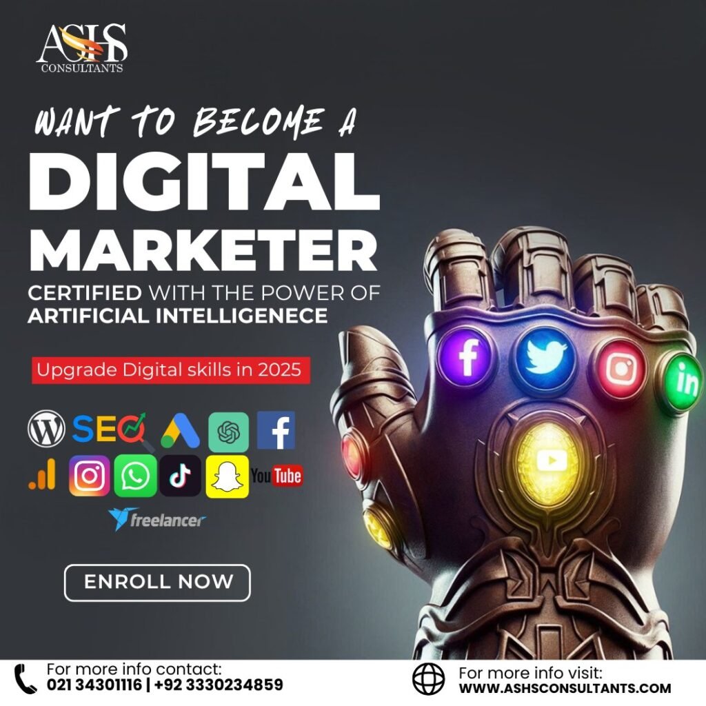 How to Choose the Right Institute for Digital Marketing Training in Karachi – A Complete Guide by ASHS