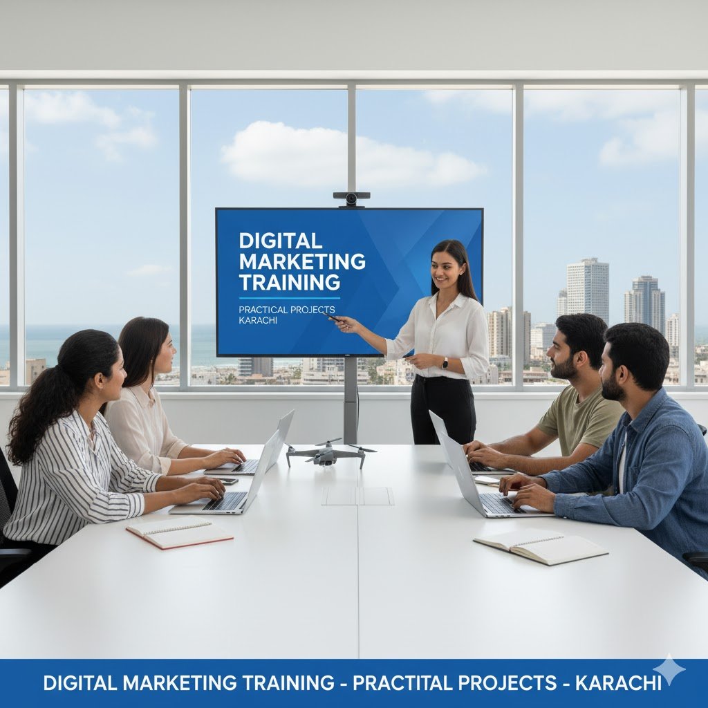 Digital marketing training with practical projects Karachi