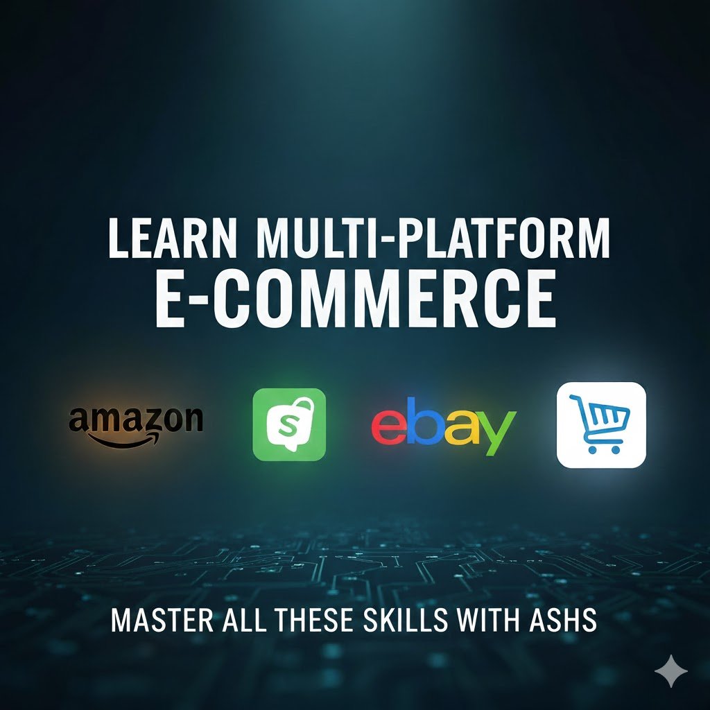 Learn Multi-Platform E-commerce: Amazon, Shopify, eBay & Daraz Training Karachi