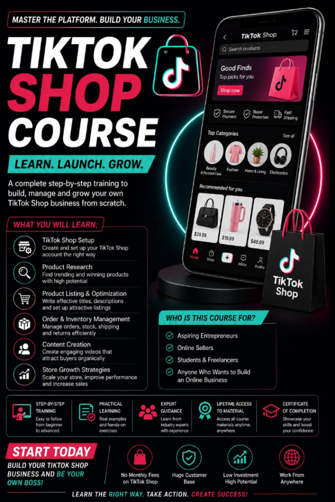 Best TikTok Shop Course in Karachi Pakistan