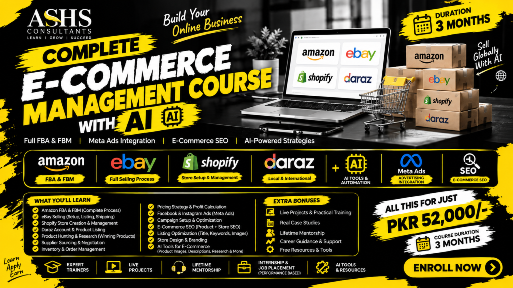 E-commerce Short Courses in Karachi